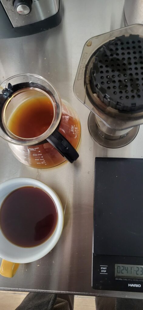 testowanie kawy po wypaleniu